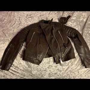 All Saints Bryden Oxblood Leather UK 6 US 2 NWT